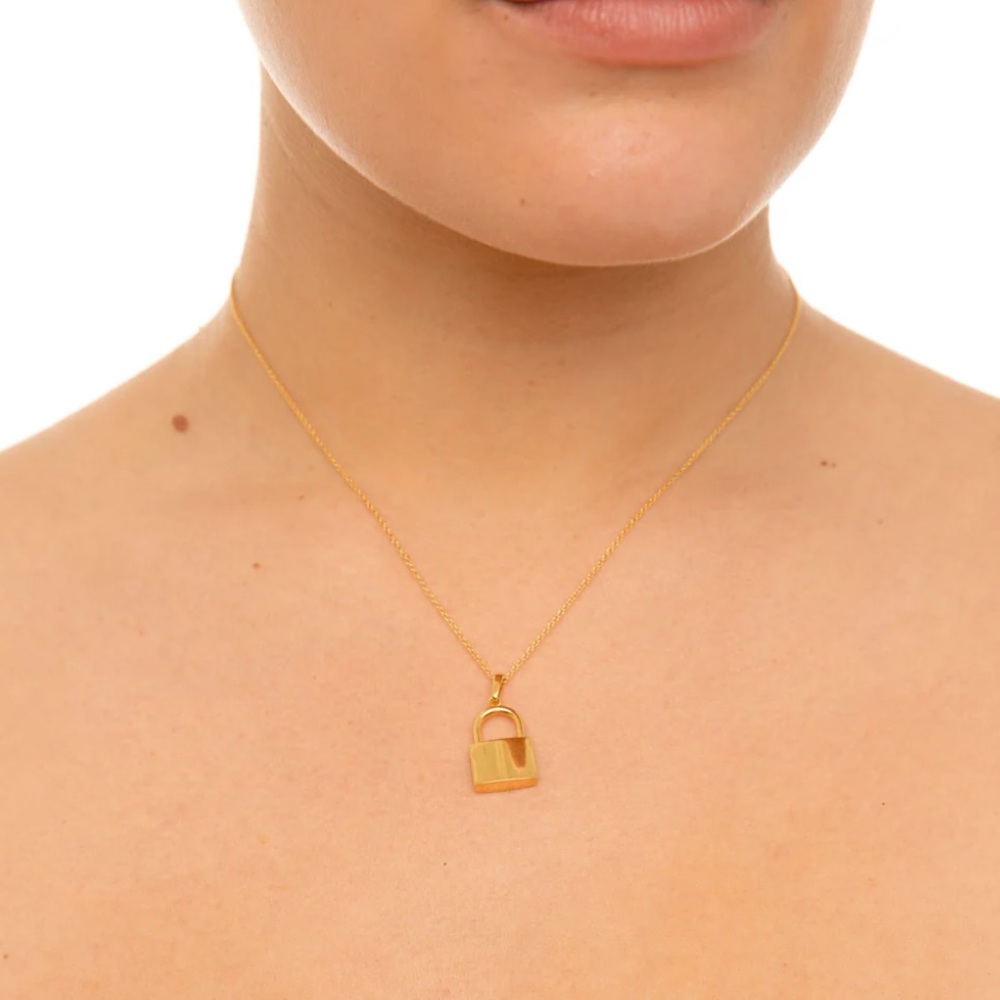 ARE YOU AM I Gold Plated Lira Necklace